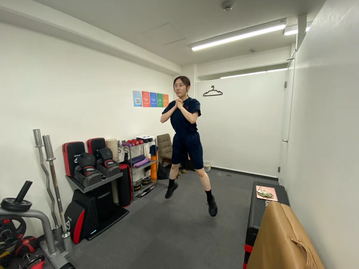 トレーニングに励むK.Sさんの様子